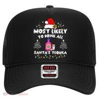 Most Likely To Drink All SantaS Tequila Matching Christmas Hat thumb 0