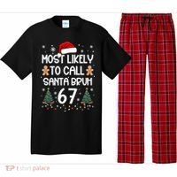 Most Likely To Call Santa Bruh 6-7 Pajama Set thumb 0