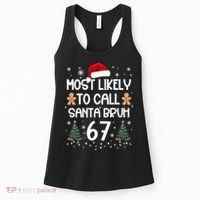 Most Likely To Call Santa Bruh 6-7 Women's Tank Top thumb 0