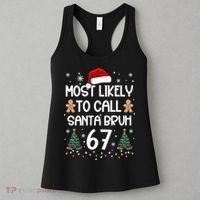 Most Likely To Call Santa Bruh 6-7 Women's Tank Top thumb 3
