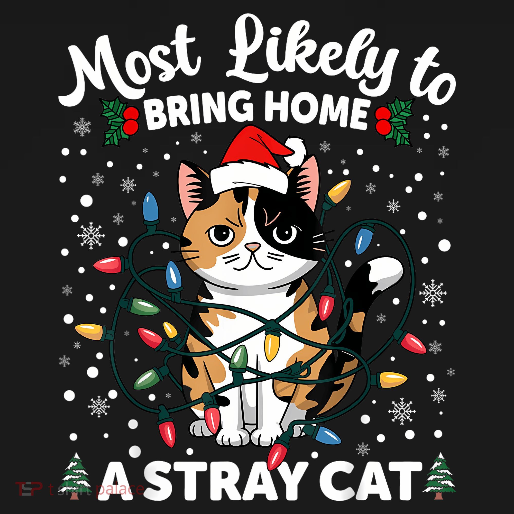 Most Likely To Bring Home A Stray Cat Matching Christmas Apron
