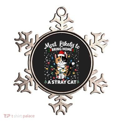 Most Likely To Bring Home A Stray Cat Matching Christmas Ornament