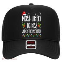Most likely to  under the mistletoe Family Christmas Hat thumb 0