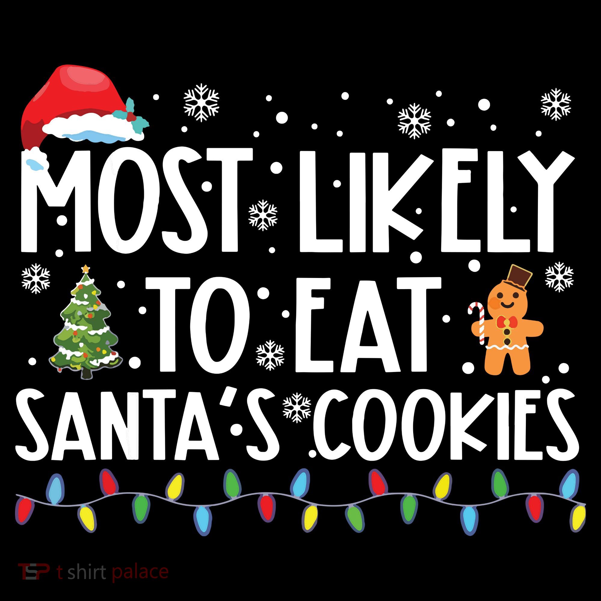 Most Likely To Eat Santas Cookies Funny Christmas Coffee Mug