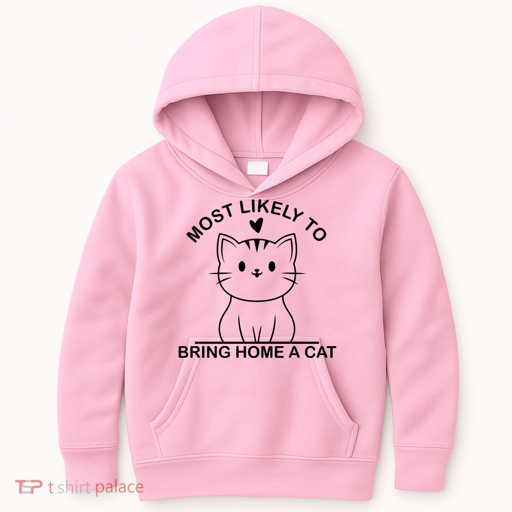 Most Likely To Bring Home A Cat Funny Kids Hoodie