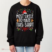 Most Likely To Hate This Family Christmas Pajamas Women's Sweatshirt thumb 0
