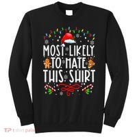 Most Likely To Hate This Family Christmas Pajamas Sweatshirt thumb 0