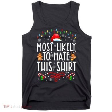 Most Likely To Hate This Family Christmas Pajamas Tank Top