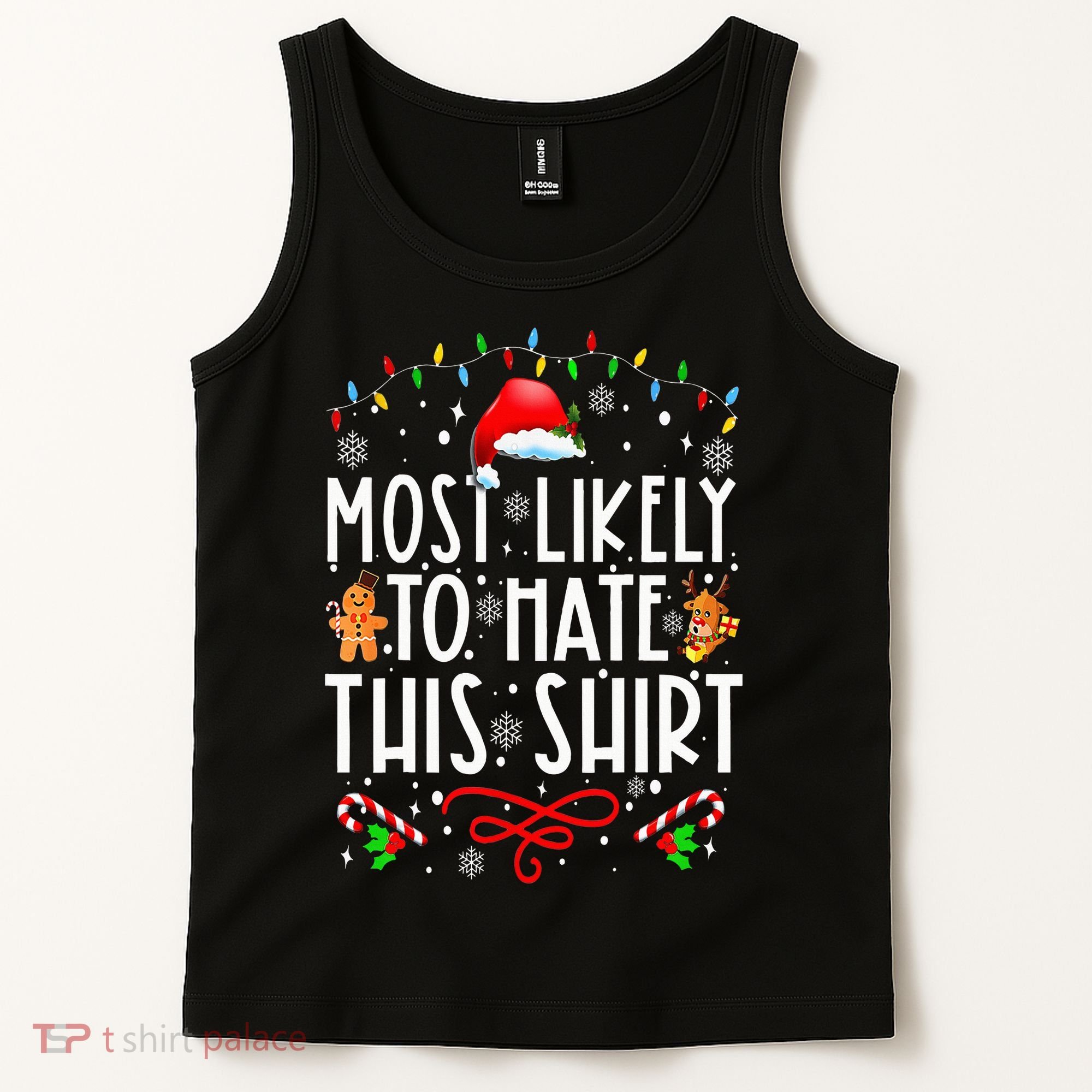 Most Likely To Hate This Family Christmas Pajamas Tank Top