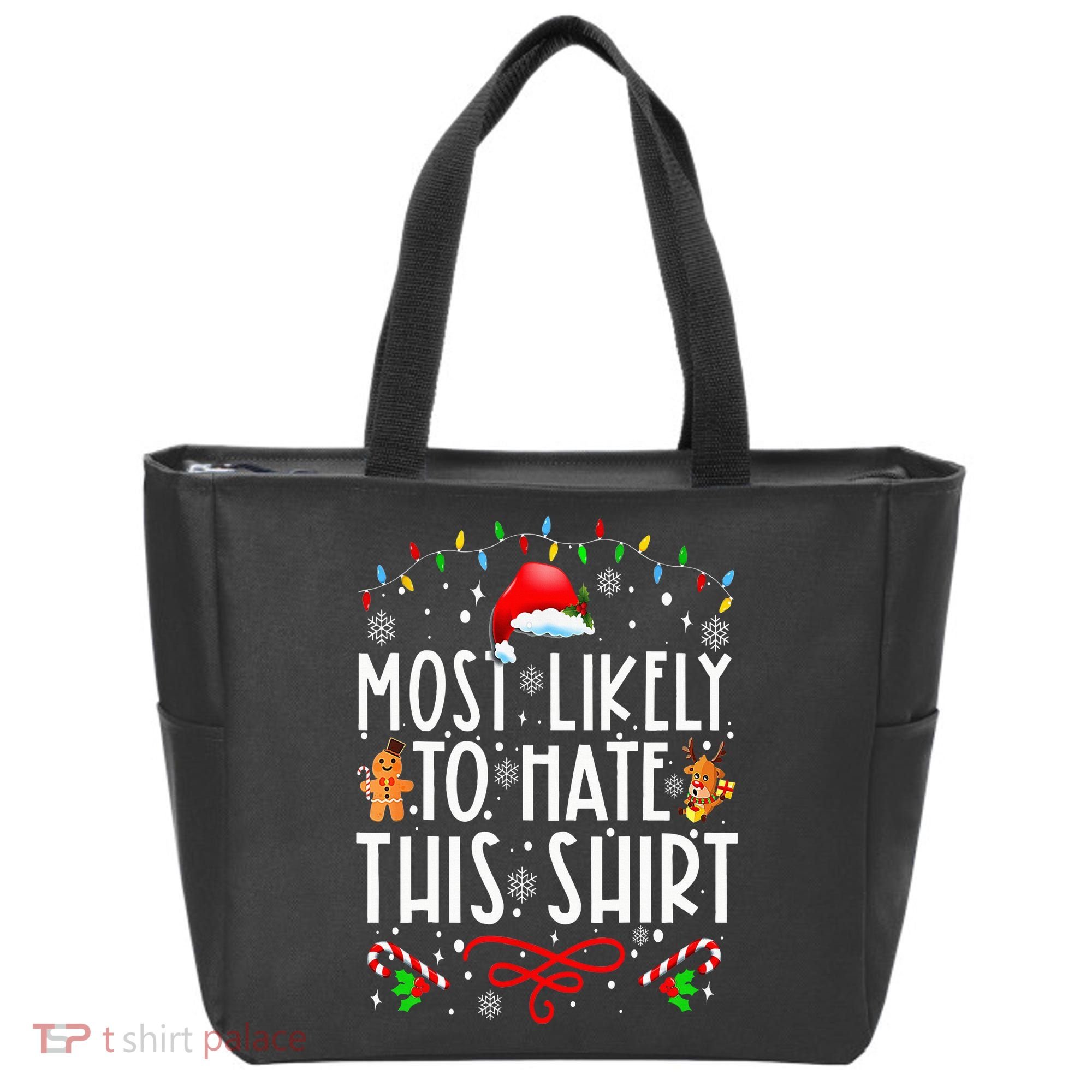 Most Likely To Hate This Family Christmas Pajamas Tote Bag
