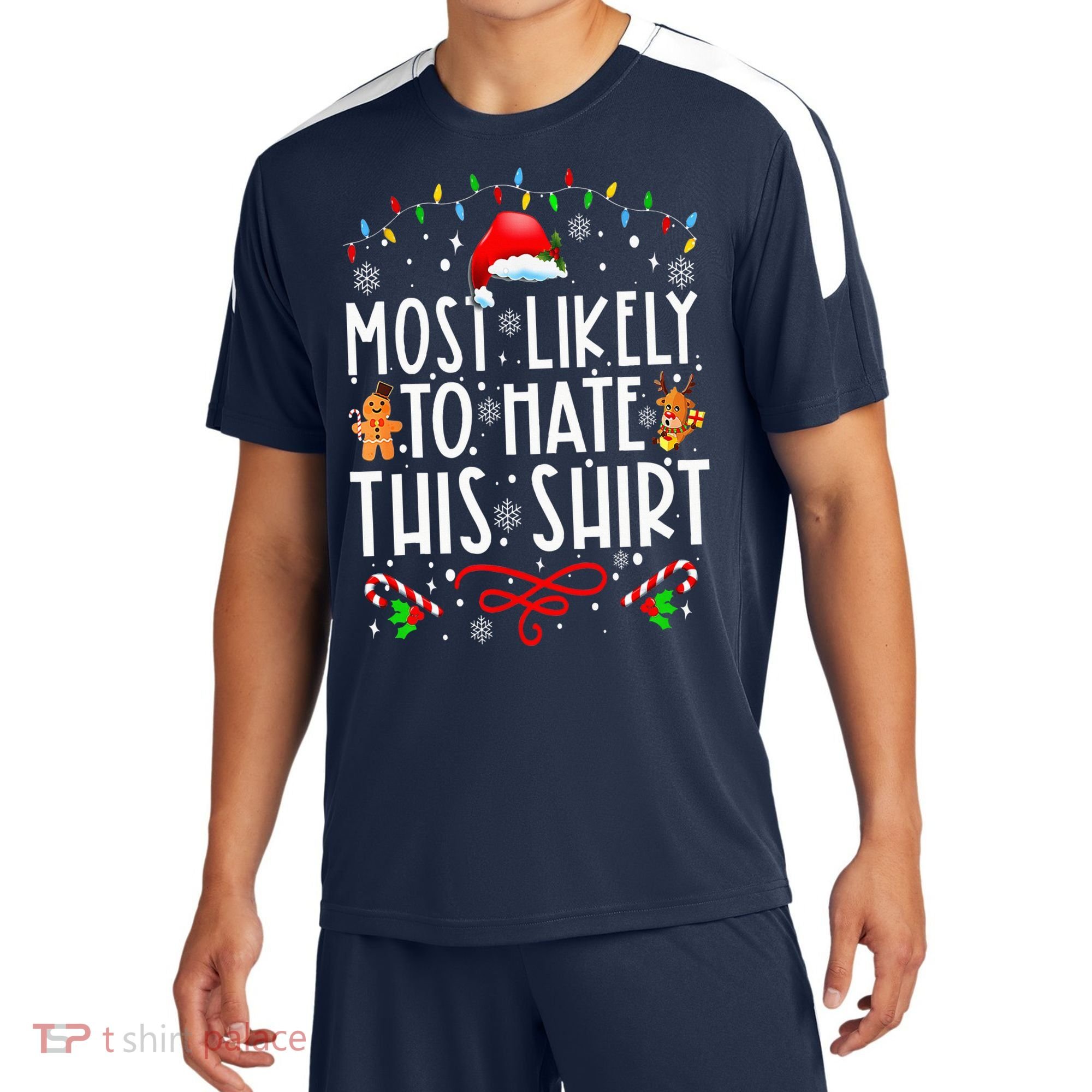 Most Likely To Hate This Family Christmas Pajamas Sport-Tek Competitor United Soccer Jersey