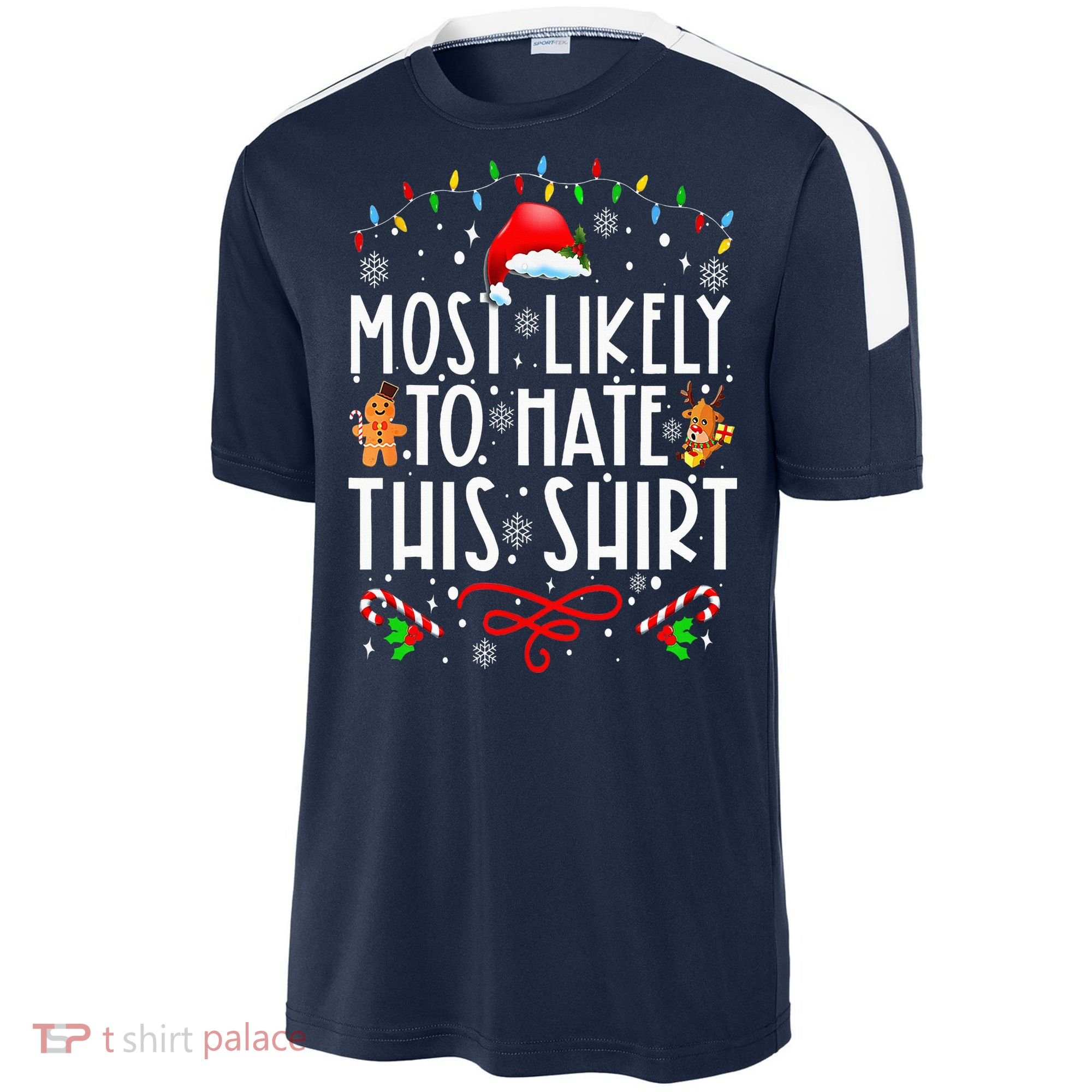Most Likely To Hate This Family Christmas Pajamas Sport-Tek Competitor United Soccer Jersey