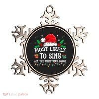 Most Likely To Sing All The Christmas Songs Ornament thumb 0