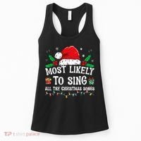 Most Likely To Sing All The Christmas Songs Women's Tank Top thumb 0