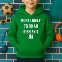 Most Likely To Do An Irish Exit Funny Kids Hoodie thumb 2