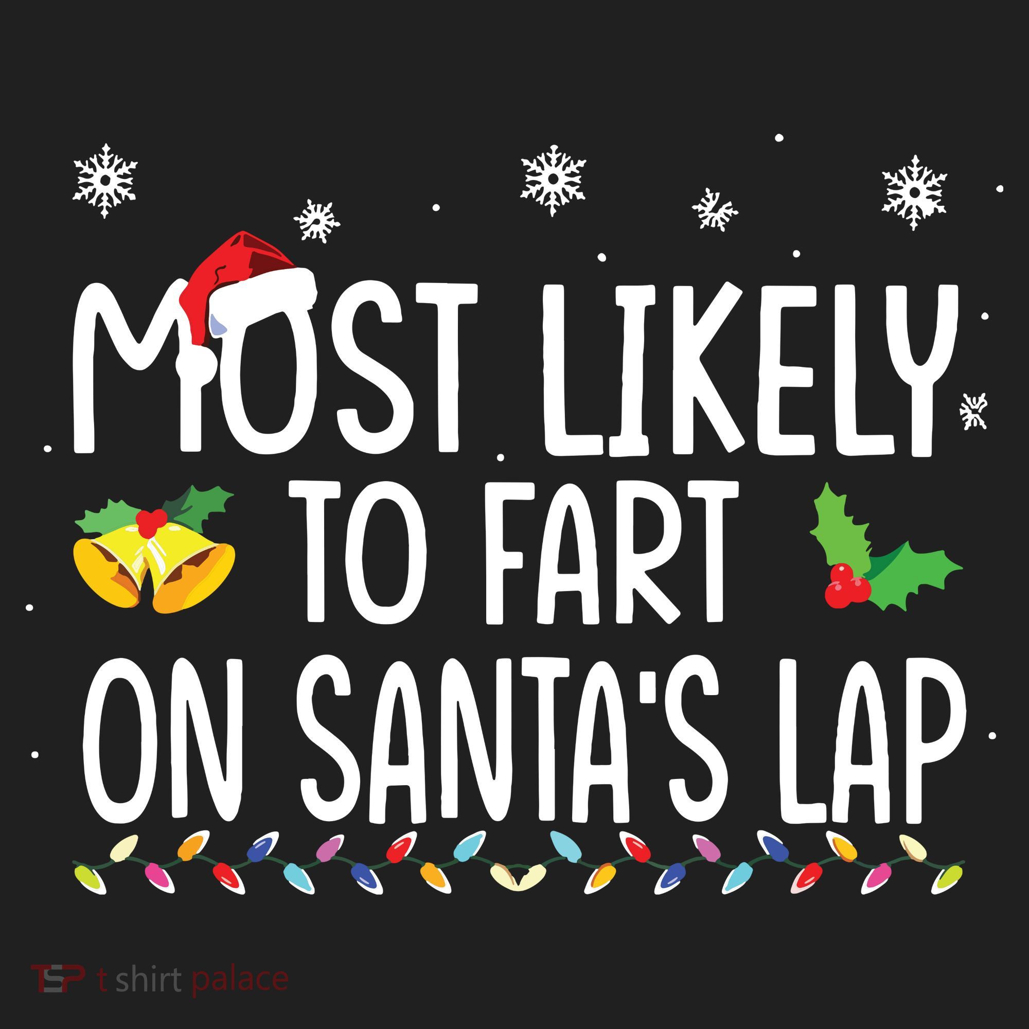 Most Likely To Fart On Santas Lap Family Christmas Holiday Beanie