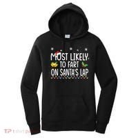 Most Likely To Fart On Santas Lap Family Christmas Holiday Women's Hoodie thumb 0