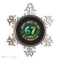 Most Likley To Say 67 On St Patrick's Day Ornament thumb 0