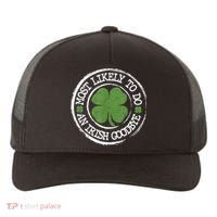 Most Likely To Do An Irish Goodbye Funny St Patricks Day Yupoong Adult 5-Panel Trucker Hat thumb 0
