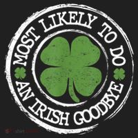 Most Likely To Do An Irish Goodbye Funny St Patricks Day Beanie thumb 2