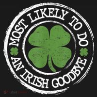 Most Likely To Do An Irish Goodbye Funny St Patricks Day Visor thumb 3
