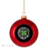 Most Likely To Do An Irish Goodbye Funny St Patricks Day Plastic Christmas Ball Ornament thumb 0