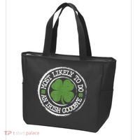 Most Likely To Do An Irish Goodbye Funny St Patricks Day Tote Bag thumb 3