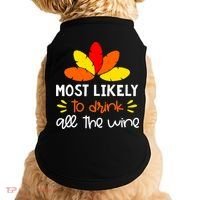Most Likely To Matching Family Thanksgiving Pajamas Doggie Tank thumb 0
