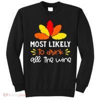 Most Likely To Matching Family Thanksgiving Pajamas Sweatshirt thumb 0