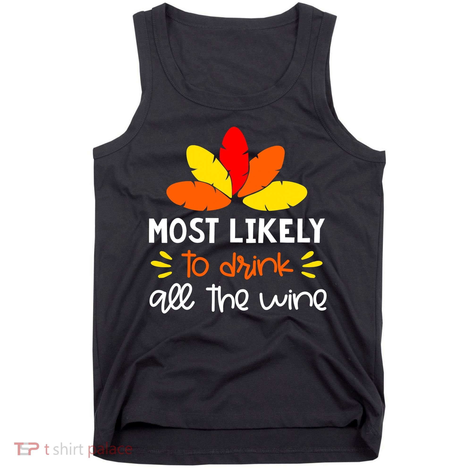 Most Likely To Matching Family Thanksgiving Pajamas Tank Top