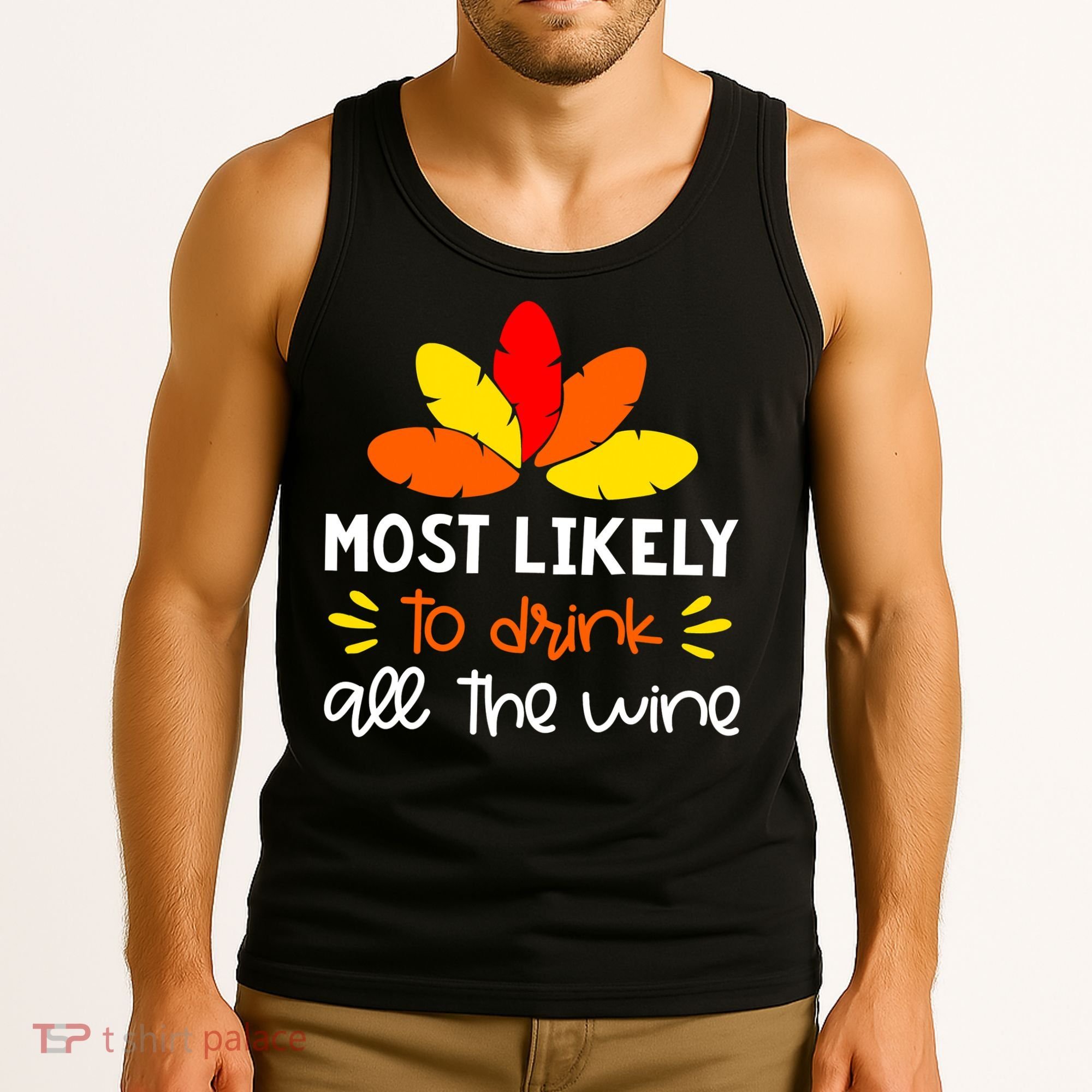Most Likely To Matching Family Thanksgiving Pajamas Tank Top