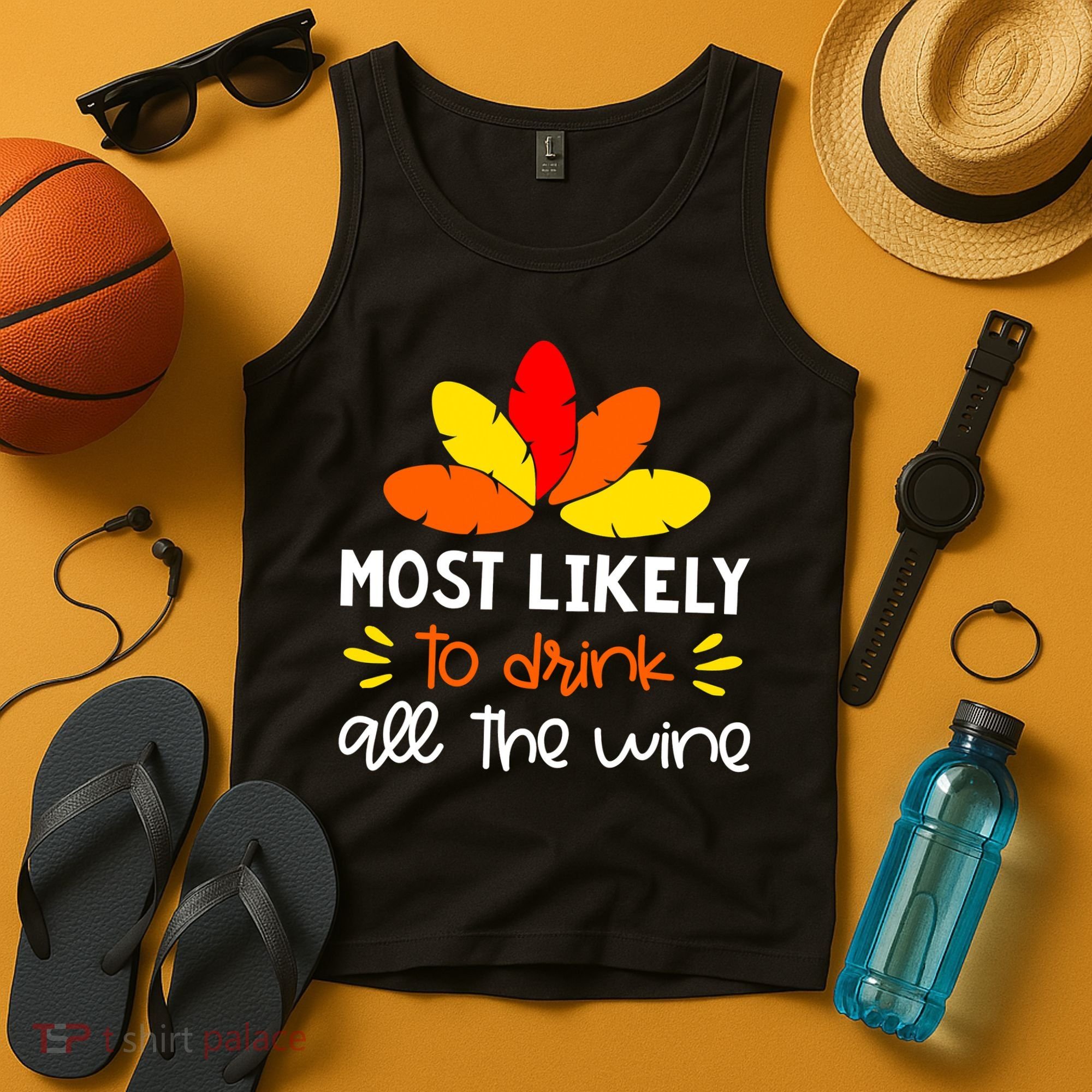 Most Likely To Matching Family Thanksgiving Pajamas Tank Top