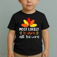 Most Likely To Matching Family Thanksgiving Pajamas Toddler T-Shirt thumb 2