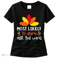 Most Likely To Matching Family Thanksgiving Pajamas Women's T-Shirt thumb 0