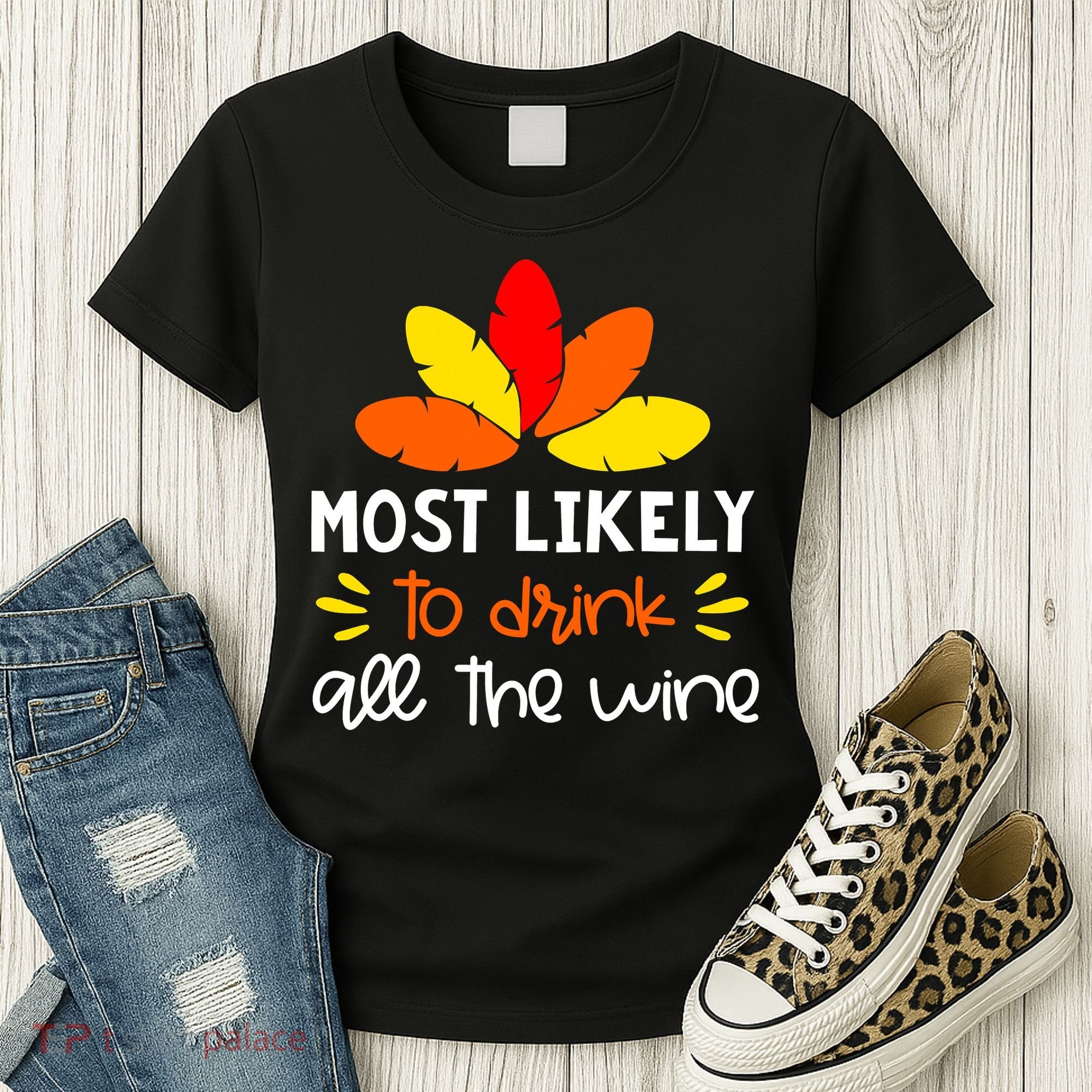 Most Likely To Matching Family Thanksgiving Pajamas Women's T-Shirt