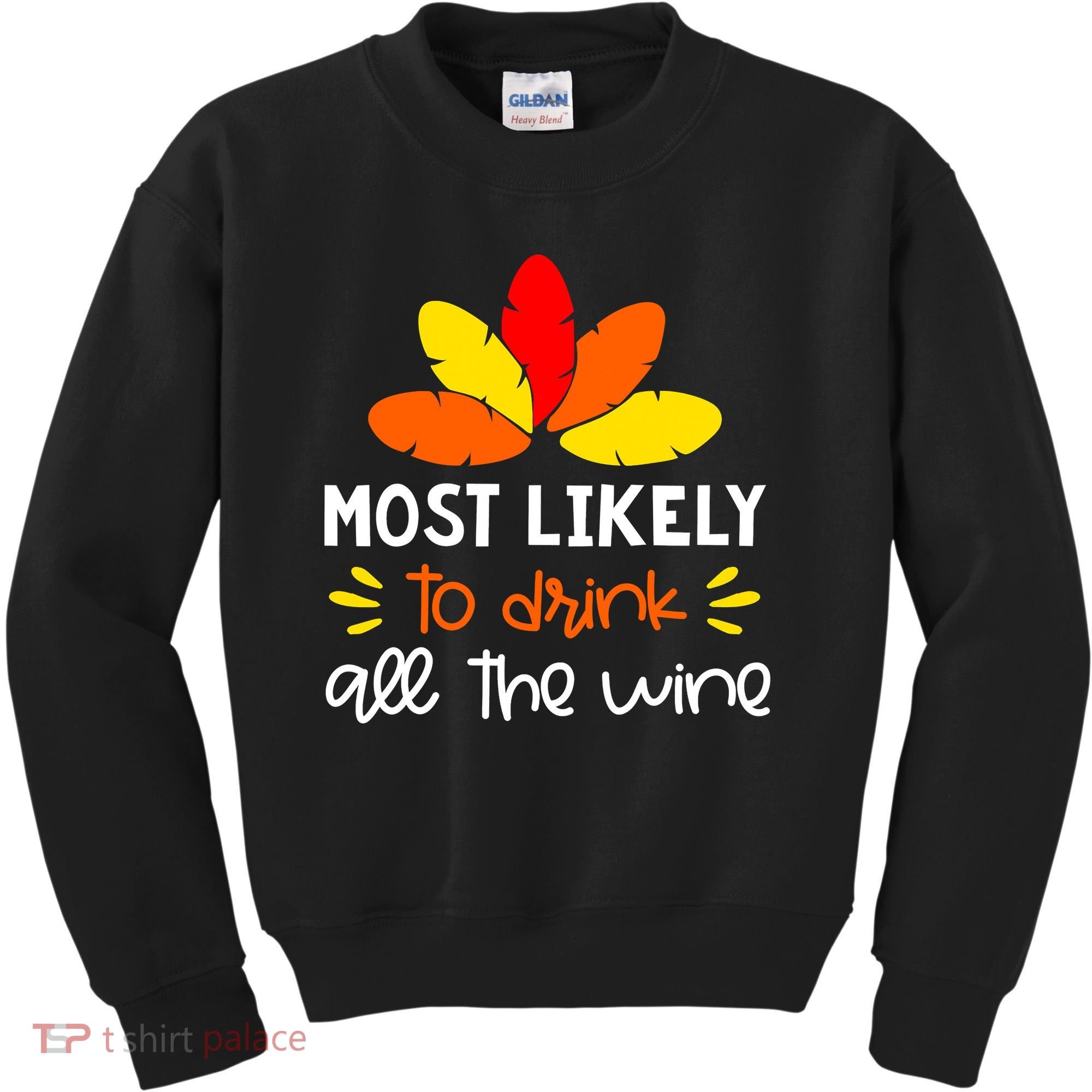 Most Likely To Matching Family Thanksgiving Pajamas Kids Sweatshirt