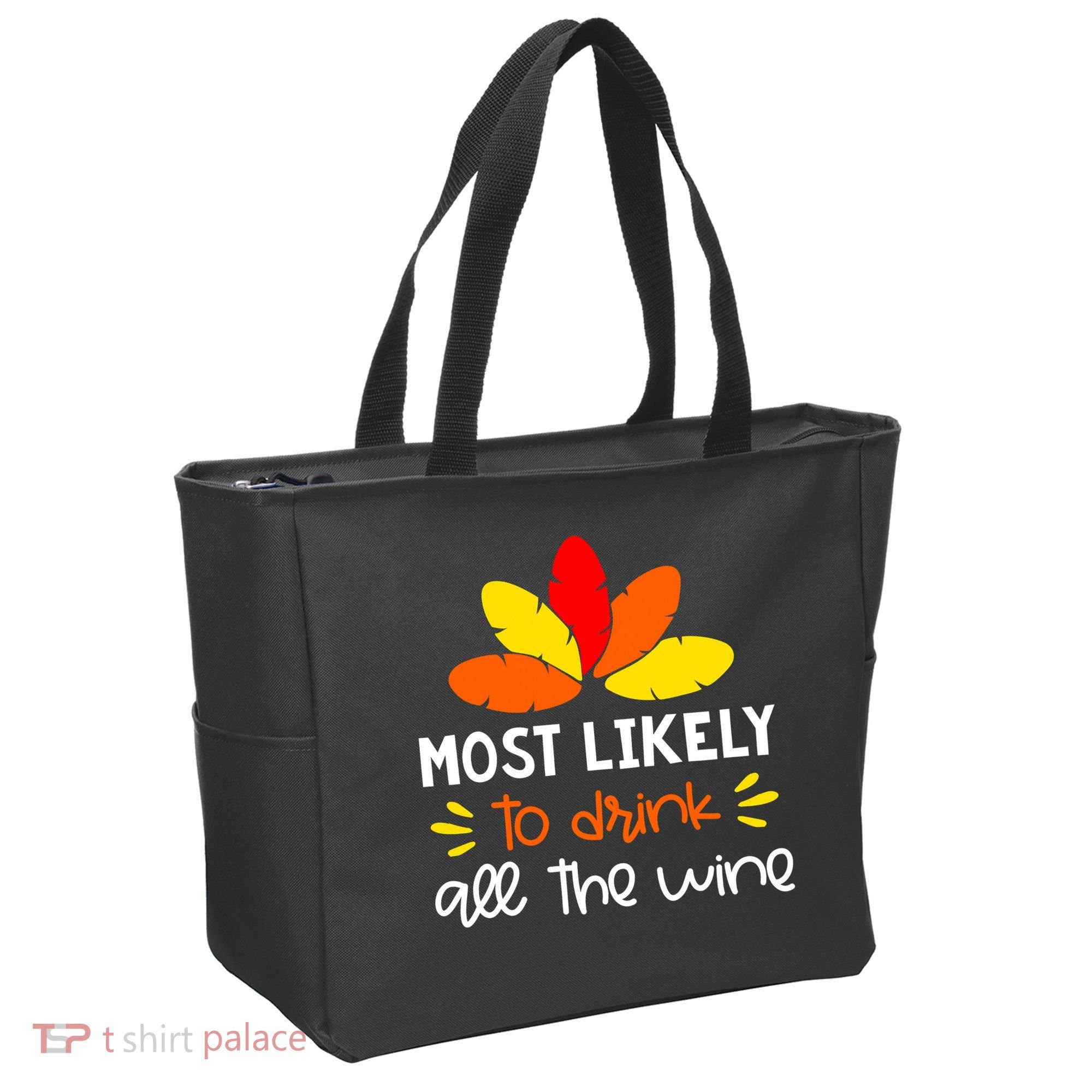 Most Likely To Matching Family Thanksgiving Pajamas Tote Bag