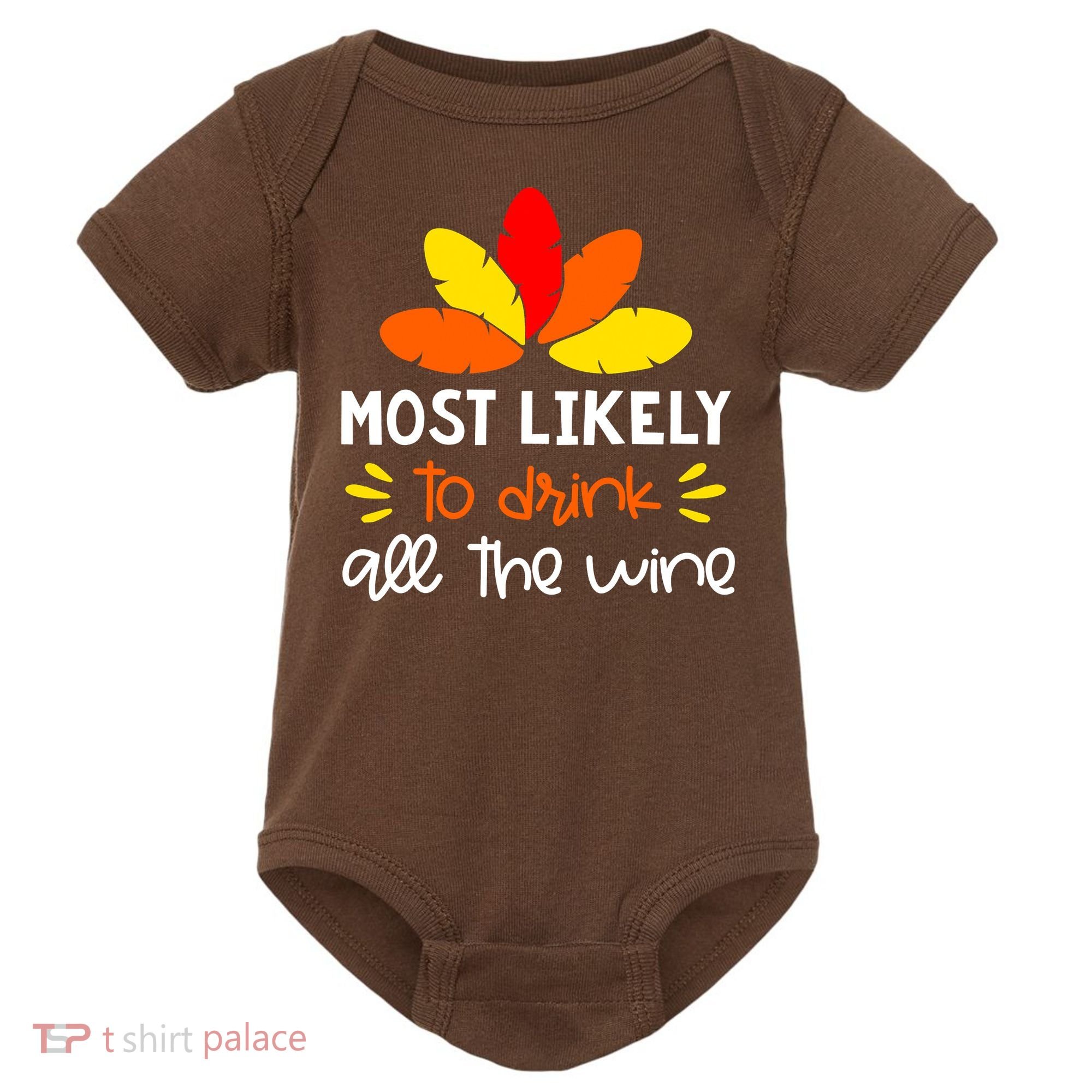 Most Likely To Matching Family Thanksgiving Pajamas Baby Bodysuit