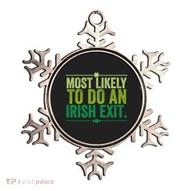 Most Likely To Do An Irish Exit Vintage Ornament