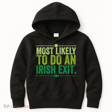 Most Likely To Do An Irish Exit Vintage Kids Hoodie