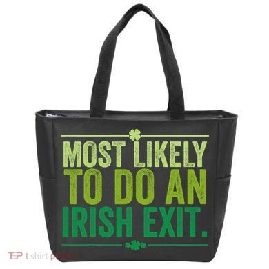 Most Likely To Do An Irish Exit Vintage Tote Bag