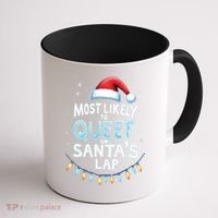 Most Likely To Queef On Santas Lap Offensive Christmas Coffee Mug thumb 1