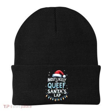 Most Likely To Queef On Santas Lap Offensive Christmas Beanie