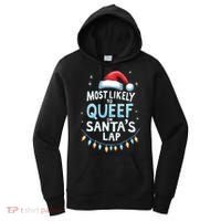 Most Likely To Queef On Santas Lap Offensive Christmas Women's Hoodie thumb 0