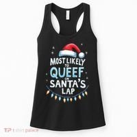 Most Likely To Queef On Santas Lap Offensive Christmas Women's Tank Top thumb 0