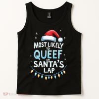 Most Likely To Queef On Santas Lap Offensive Christmas Tank Top thumb 2