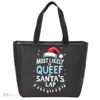 Most Likely To Queef On Santas Lap Offensive Christmas Tote Bag thumb 0