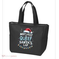 Most Likely To Queef On Santas Lap Offensive Christmas Tote Bag thumb 3