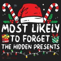 Most Likely To Forget The Hidden Presents Family Christmas Beanie thumb 2
