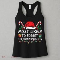 Most Likely To Forget The Hidden Presents Family Christmas Women's Tank Top thumb 3